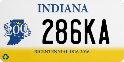 IN license plate 286KA