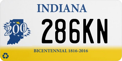 IN license plate 286KN