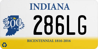 IN license plate 286LG