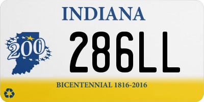 IN license plate 286LL