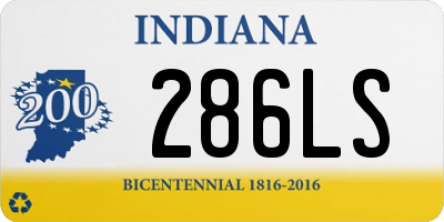 IN license plate 286LS