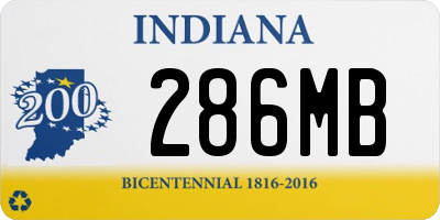 IN license plate 286MB