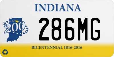 IN license plate 286MG