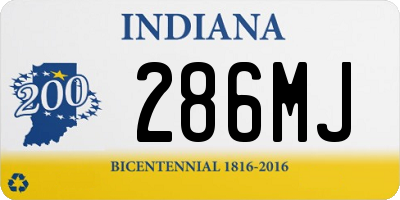 IN license plate 286MJ