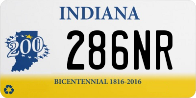 IN license plate 286NR