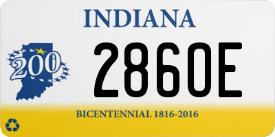 IN license plate 286OE