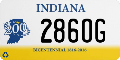 IN license plate 286OG