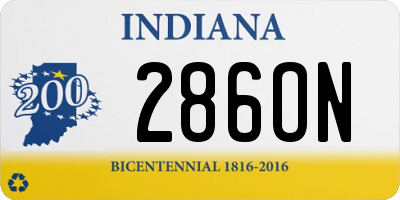 IN license plate 286ON