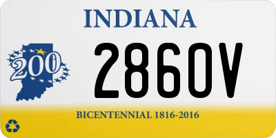 IN license plate 286OV