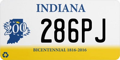 IN license plate 286PJ