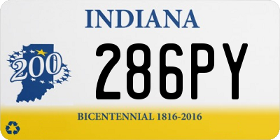 IN license plate 286PY