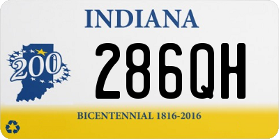 IN license plate 286QH