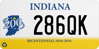 IN license plate 286QK