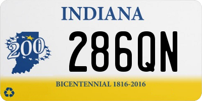 IN license plate 286QN