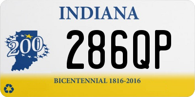 IN license plate 286QP