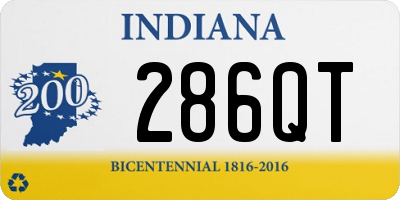 IN license plate 286QT