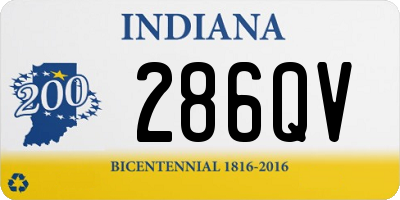 IN license plate 286QV