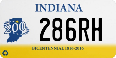 IN license plate 286RH