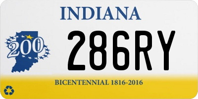 IN license plate 286RY