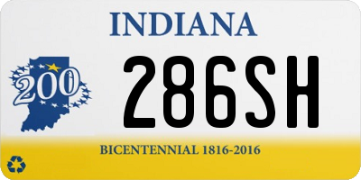 IN license plate 286SH