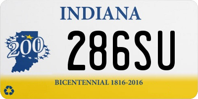 IN license plate 286SU