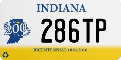 IN license plate 286TP