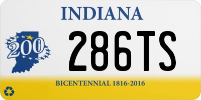 IN license plate 286TS