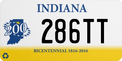 IN license plate 286TT