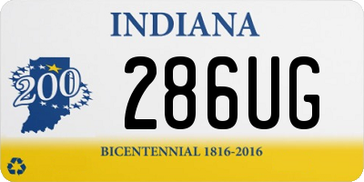 IN license plate 286UG