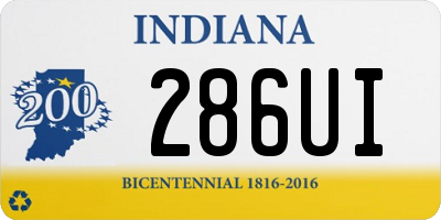 IN license plate 286UI