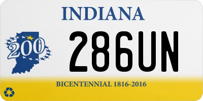 IN license plate 286UN