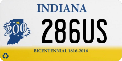 IN license plate 286US