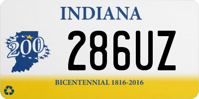 IN license plate 286UZ