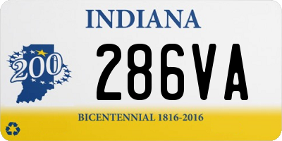 IN license plate 286VA