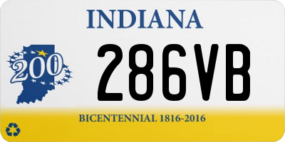 IN license plate 286VB