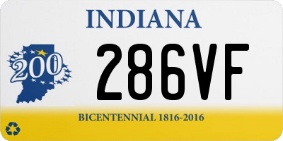 IN license plate 286VF