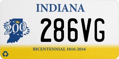 IN license plate 286VG