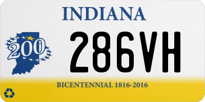 IN license plate 286VH