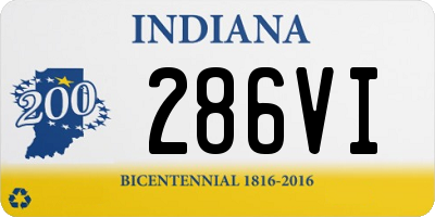 IN license plate 286VI