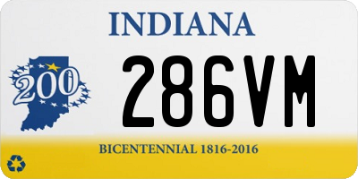 IN license plate 286VM