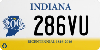 IN license plate 286VU