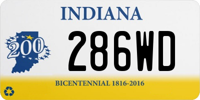 IN license plate 286WD