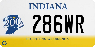 IN license plate 286WR