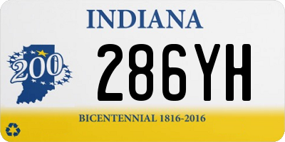 IN license plate 286YH