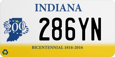 IN license plate 286YN