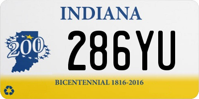 IN license plate 286YU