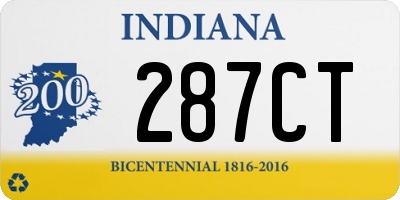 IN license plate 287CT