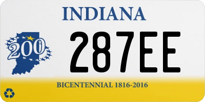 IN license plate 287EE