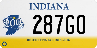 IN license plate 287GO