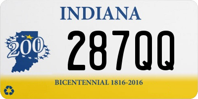 IN license plate 287QQ